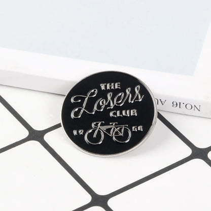 Introvert Loner Loser Club Enamel Pins Autism Badges Custom Cat Brooches Bag Clothes Lapel Pin Punk Black White Jewelry