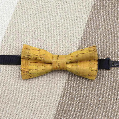 Fashion New Cork Wood Kids Bow Ties Novelty Handmade Fancy Bowtie Adjustable Butterfly Party School Children Accessories