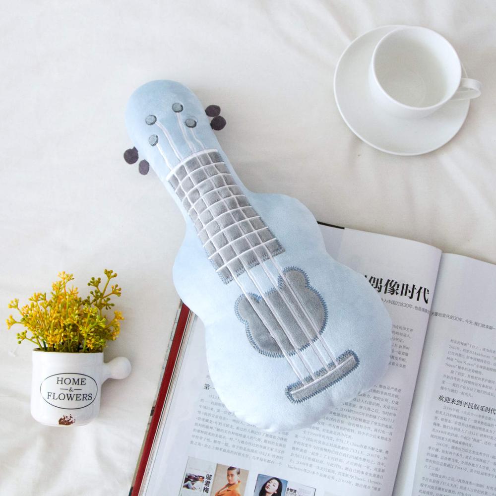 Guitar Pillow Stuffed Plush Musical Instrument Ukulele Toy Kids Toys Birthday for Child
