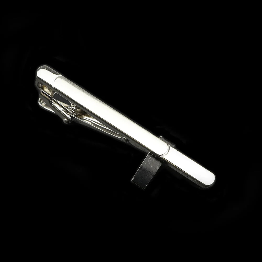 Men's Metal Tie Clip Bright Chrome Stainless Steel Jewelry  Necktie Clips Pin Clasp Clamp Wedding Charm Creative