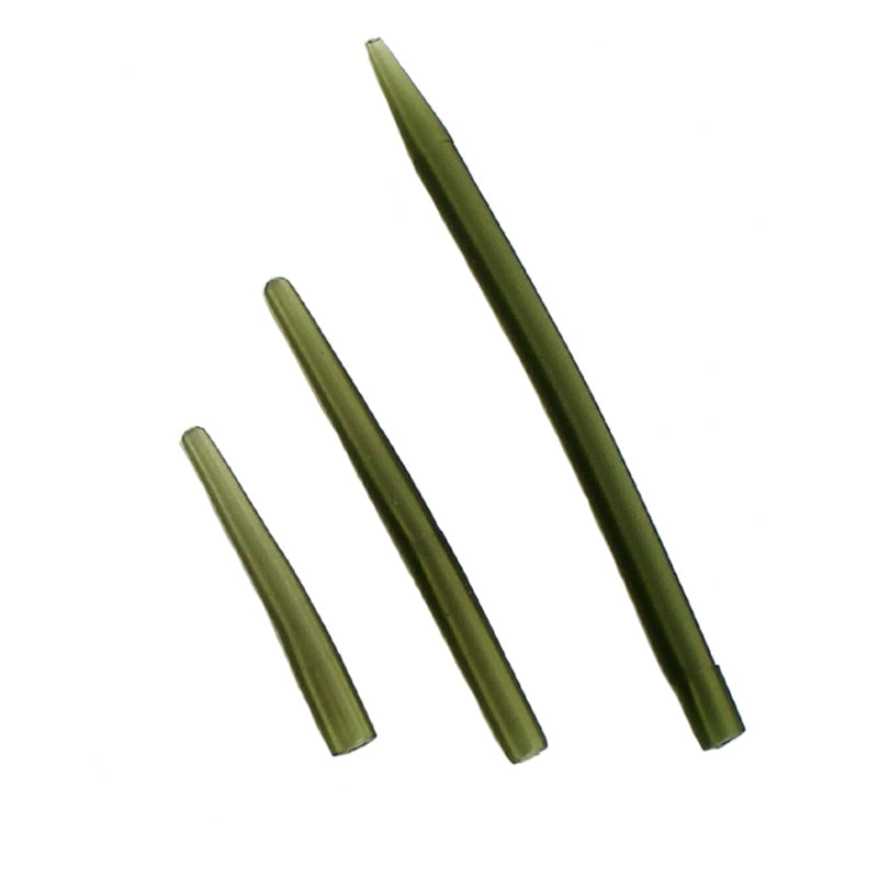 20PCS Carp Fishing Accessories Anti Tangle Sleeves Line Aligner Hook Sleeve for Carp Fishing Rig Hair Ronnie Rig Terminal Tackle
