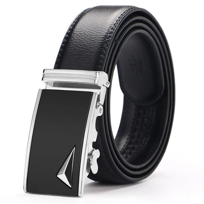 Leather Belts for Men Automatic Male Belts Cummerbunds Leather Belt Men Black Belts Cinturon Hombre