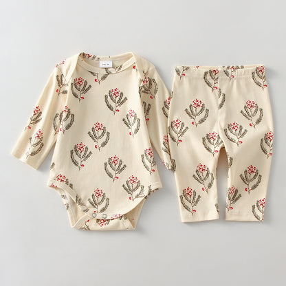 Christmas Kids Pajamas Set for Boys and Girls Cotton Children Autumn Homewear Cl