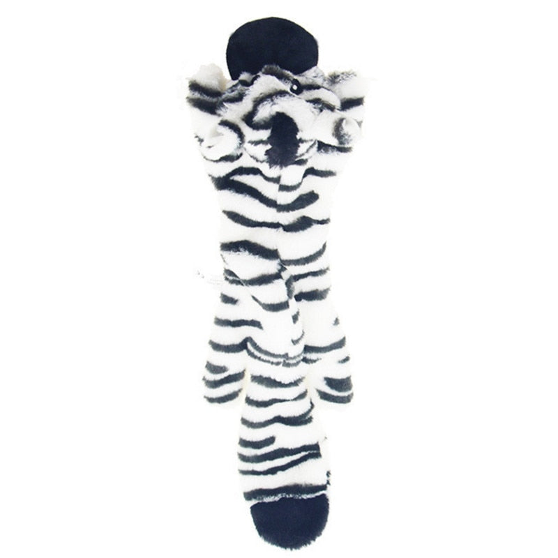 2023 New Cute Plush Toys Squeak Pet Wolf Rabbit Animal Plush Toy Dog Chew Squeaky Whistling Involved Squirrel Dog Toys