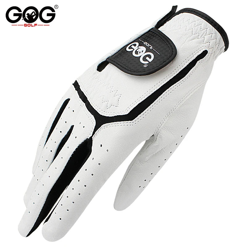 GOG Golf Glove Sheepskin Leather for Men White Breathable Glove for Golfer 1 Pcs New Dropship