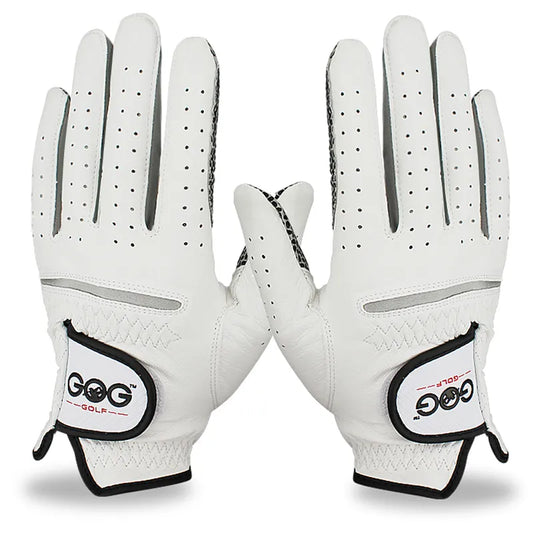 Leather Golf Gloves Men's Left Right Hand Soft Breathable Pure Sheepskin Golf Gloves Golf Accessories