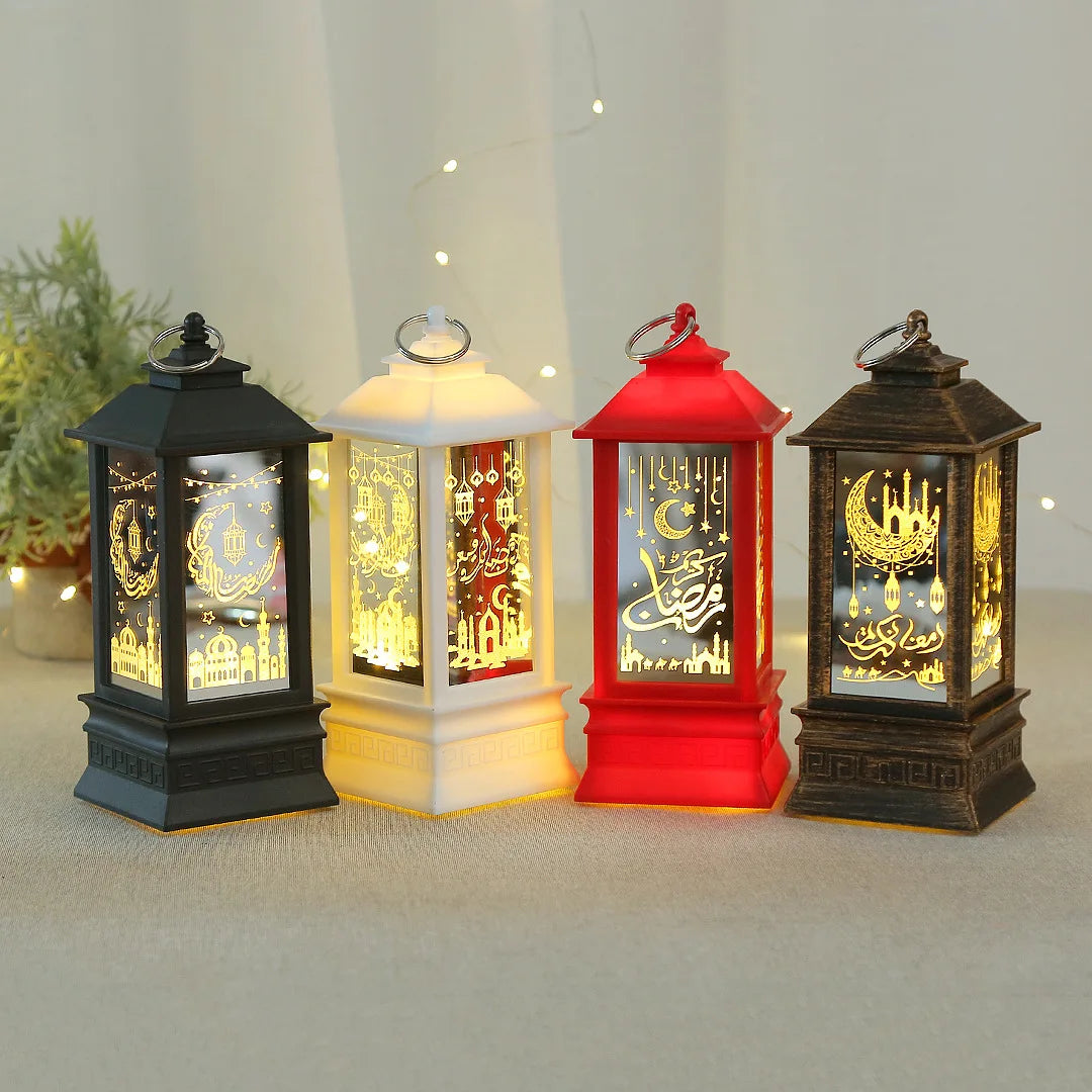 EID Mubarak LED Wind Lights Ramadan Decoration for Islamic Muslim Home Festival Party Decor Ramadan Kareem Eid Al Adha