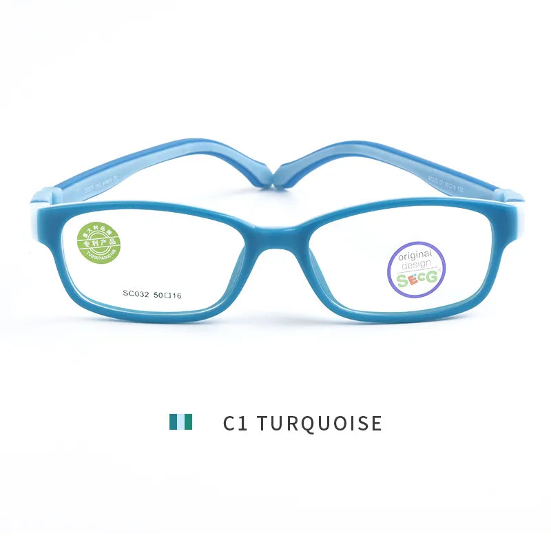 SECG Ultralight Flexible Soft Kids Frame Children Optical Spectacle Frame Glasses for Sight Eyeglass Lunettes De Vue Enfant
