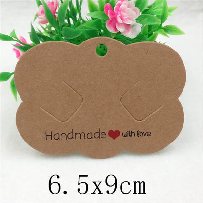 100pcs Multi-Style Hair Clip Cards Hair Accessories Jewelry Display Card Fashion Hair Clip Packaging Vintage Classic Card
