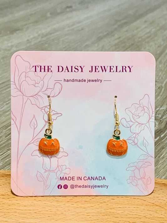 Halloween Pumplin Earrings