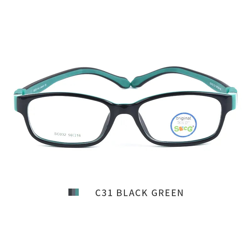 SECG Ultralight Flexible Soft Kids Frame Children Optical Spectacle Frame Glasses for Sight Eyeglass Lunettes De Vue Enfant