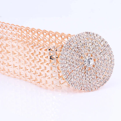 Crystal Bridal Jewelry Sets Gold Color Rhinestone Necklace Wedding Engagement Jewelry Sets for Women