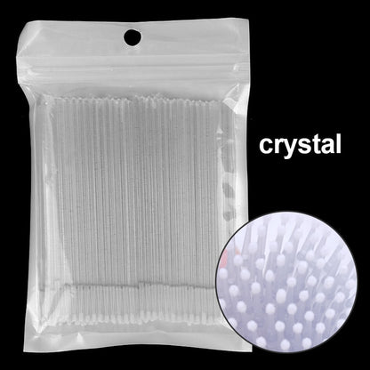 Kekelala 100pcs/Bottle Eyelash Extension Cleaning Swabs Lash Lift Glue Remover Applicators Microblade Makeup Micro Brushes Tool