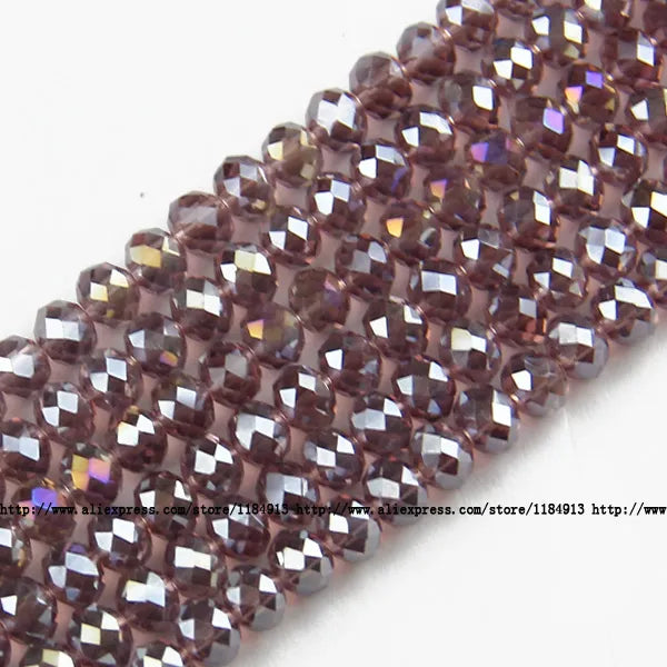 JHNBY Round Shape Upscale Austrian Crystal Beads High Quality 6mm 50pcs Loose Beads Rondelles Glass Ball Bracelet Jewelry DIY