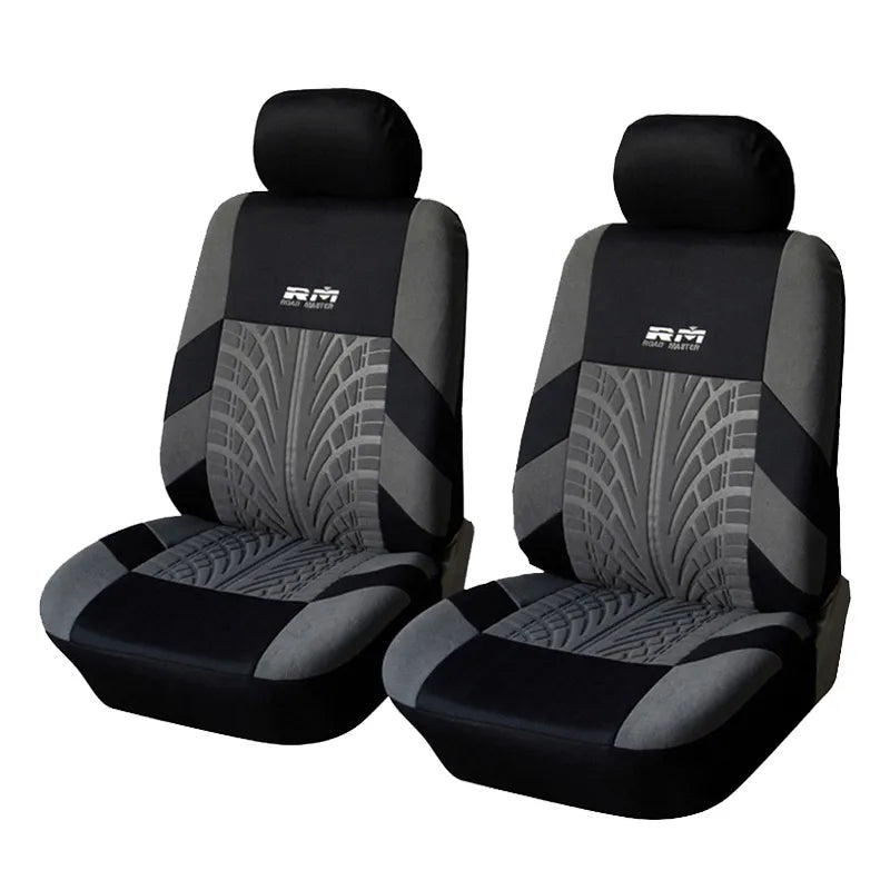 AUTOYOUTH Car Seat Covers Full Set Car Seat Protector Auto Seat Covers Polyester Fabric Universal Fits Most Cars Covers Orange