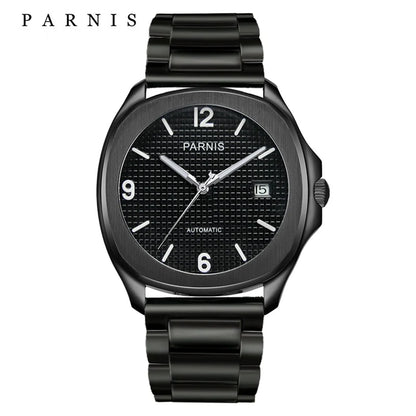 Fashion Parnis 40mm Automatic Watch Minimalist Men Miyota Sapphire Crystal Mechanical Sports Watches Relogio Masculino Man