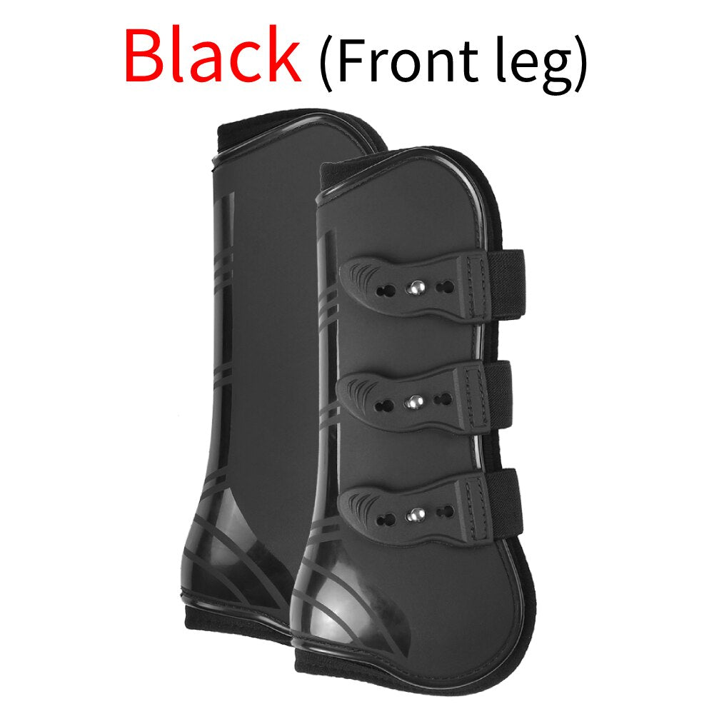 Adjustable Horse Boot Horse Equipment Front Hind Leg Boots Leg Boots Equine Guard Equestrian Tendon Protection Horses Hock Brace