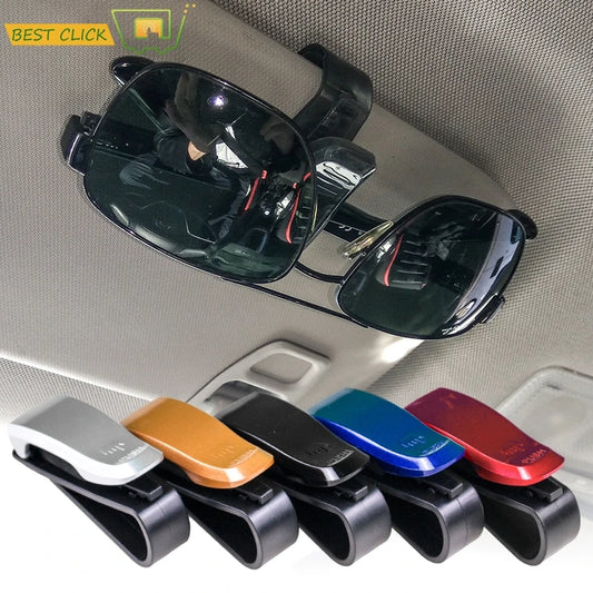 Misima Auto Sun Visor Glasses Fastener Clip Holder for Sunglasses Eyeglasses Ticket Card Universal Multi-Function Portable