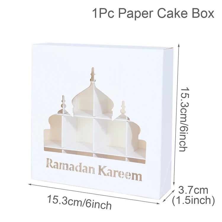 Eid Mubarak Candy Boxes Ramadan Decoration 2024 Eid Mubarak Ramadan Kareem Muslim Islamic Festival Party DIY Decor Supplies