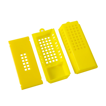 4 Pcs New Bee Cages Beekeeping Transport Cages Lengthened Yellow Prisoners Wang Cage Bee Tools
