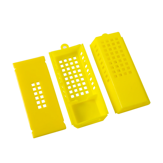 4 Pcs New Bee Cages Beekeeping Transport Cages Lengthened Yellow Prisoners Wang Cage Bee Tools