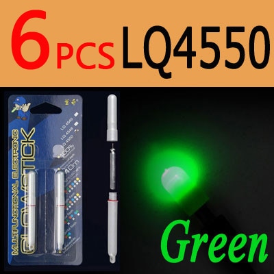ICERIO 6PCS Electronic Light Sticks Night Fishing Float Rod Light Water Proof Fish Gathering Glow Lamp Lights Luminous Sticks