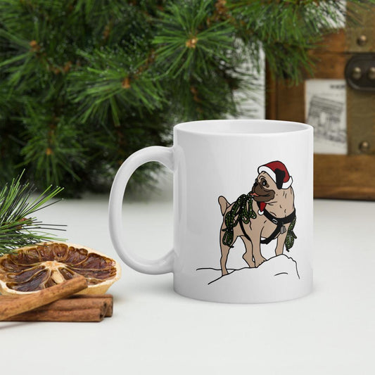 Vinny the Pug Christmas Mug #3