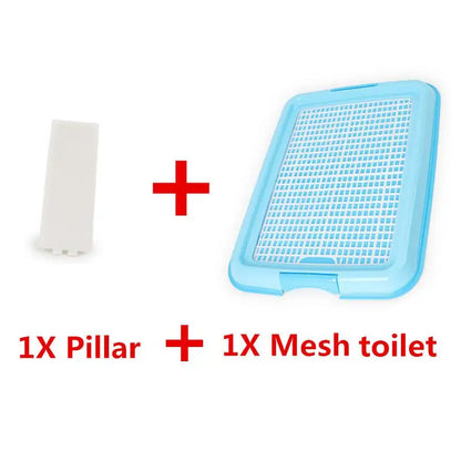 Reusable Puppy Dog Training Mesh Toilet Cat Dog Tray Pet Plastic Toilet Box Non-Slip Indoor Litter Box for Small Medium Dogs