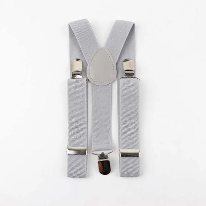 Solid Color Children Belt Baby Boys Suspenders Polyester Y-Back Braces Adjustable Elastic Kids