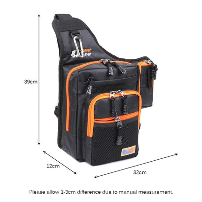 Ilure Waterproof Fishing Bag Multifunction Men Canvas Carp Fishing Reel Lure Bag 32*39*12CM Fishing Reel Lure Waist Tackle Bag