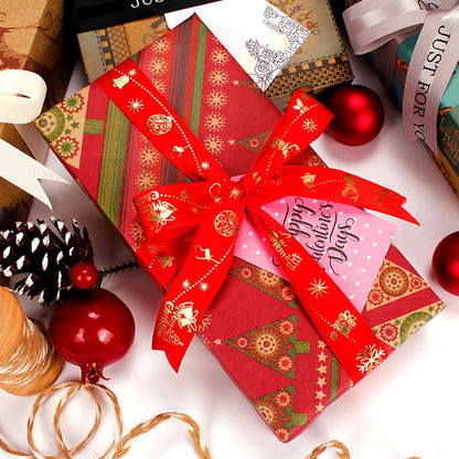 10pcs 50x70cm Christmas Packing Paper Retro Style Kraft Paper Christmas Hom
