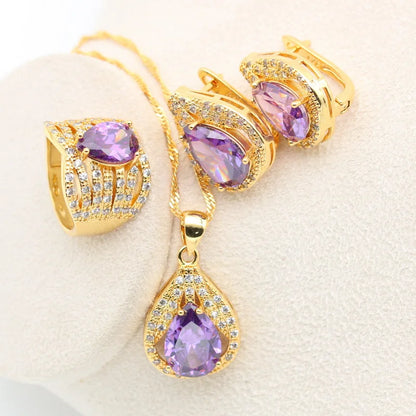 New Green Peridot Zircon Silver 925 Jewelry Set Women Bracelet Earrings Necklace Pendant Ring Birthday
