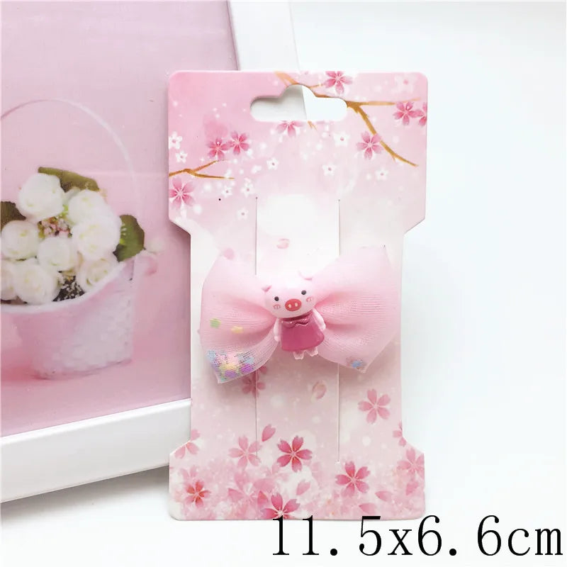 100pcs Multi-Style Hair Clip Cards Hair Accessories Jewelry Display Card Fashion Hair Clip Packaging Vintage Classic Card