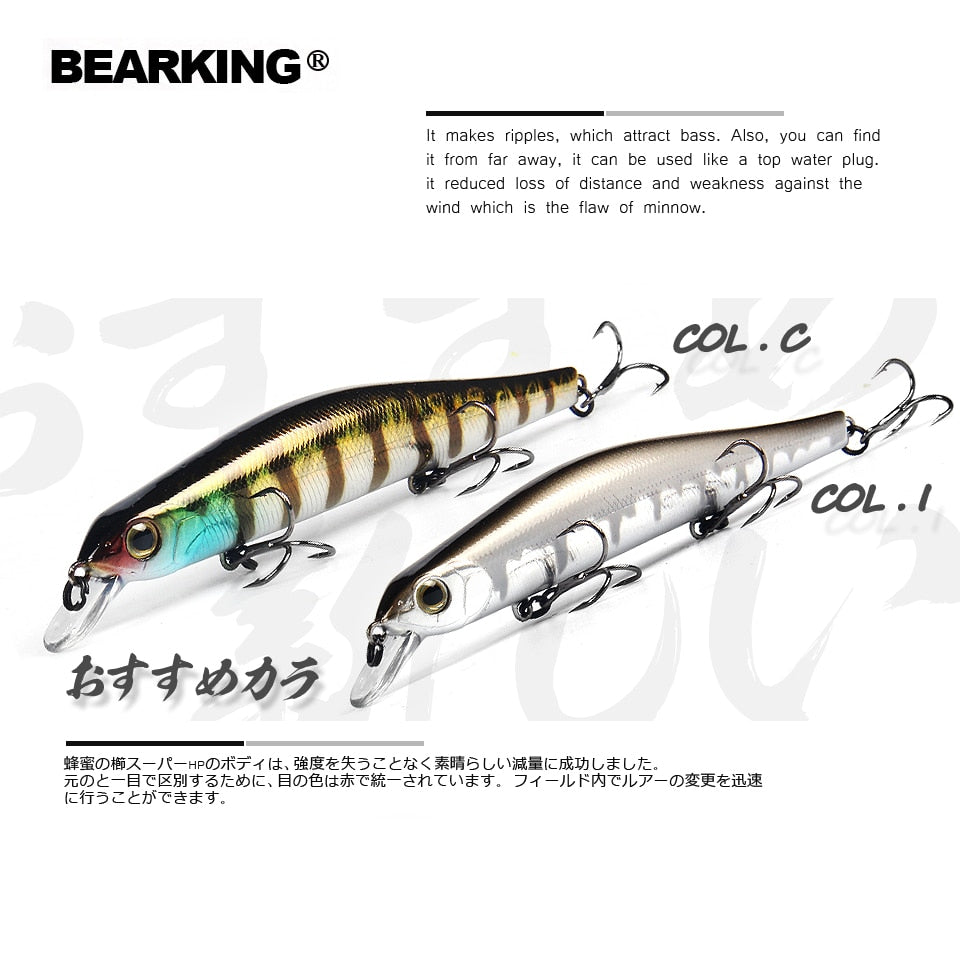 BEARKING 11cm 17g  Magnet System SP Top Hard Fishing Lures Minnow Quality Baits Wobblers Fishing Tackles