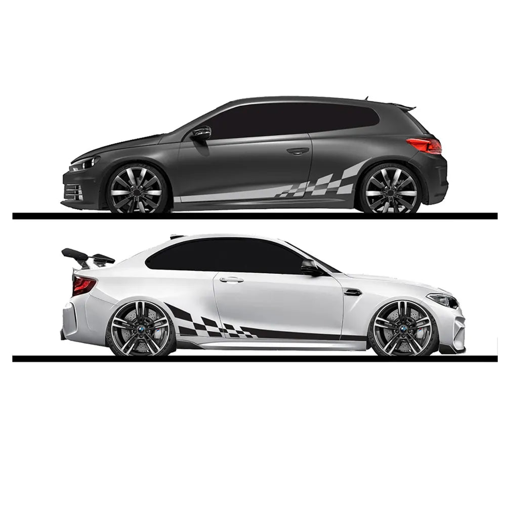 2pcs/Lot 220x25cm Car DIY Both Sides Stickers Race Stripes Camouflage Automobiles Products Car Wrap Vinyl Film Car Accessories