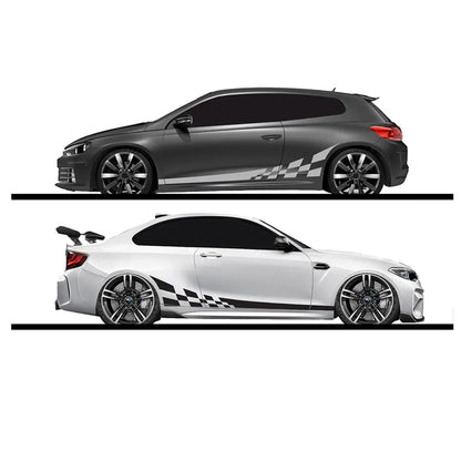 2pcs/Lot 220x25cm Car DIY Both Sides Stickers Race Stripes Camouflage Automobiles Products Car Wrap Vinyl Film Car Accessories