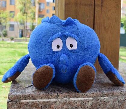 New Fruits Vegetables Banana Pear Brcoccoli  Watermelon Bee Ladybird Lemon Mushroom Pineapple Starwberry 9" Soft Plush Doll Toy