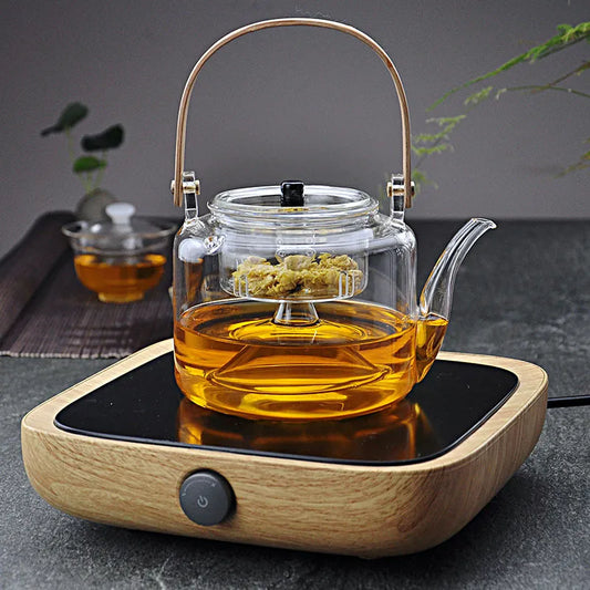 Kettle Electric Pottery Stove Heating Filter Glass Steaming Teapot Tea Cooker Fl