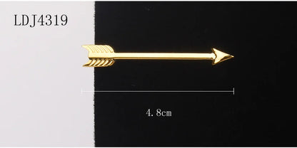 Tie Clip for Men Classic Meter Tie Pin Copper Tie Bar Quality Enamel Tie Collar Pin Crystal Business Corbata