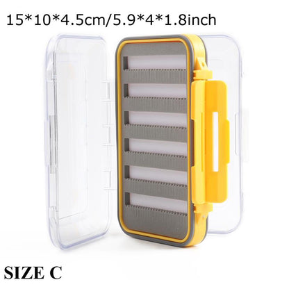 Maximumcatch Fly Box Waterproof Slit Foam High Density 4 Size Fly Fishing Tackle Box