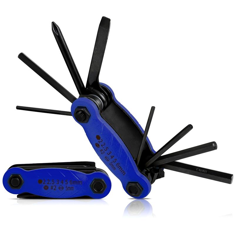 WEST BIKING Multitool Bicycle Repair Tools Chain Hex Spoke Wrench Screwdriver 10 in 1 Kit Set Road MTB Bike Cycling Multi Tools