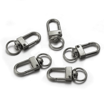 Louleur Key Chain Key Ring Keychain Bronze Rhodium Gold Color 28mm Long Round Split Keyrings DIY Jewelry Making