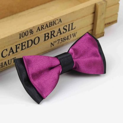 Classic Kid Suit Neckwear Baby Boy's Girls Fashion Solid Color Adjustable BowtiE Chlidren Two Tone Pet Dog Cat Bow Tie