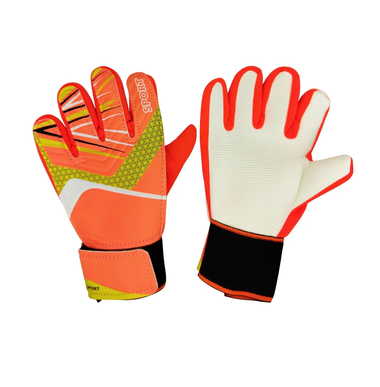 Kid's Soccer Goalkeeper Gloves Guantes De Portero for Children 5-16 Years Old Soft Goalkeeper Gloves Size 5/6/7
