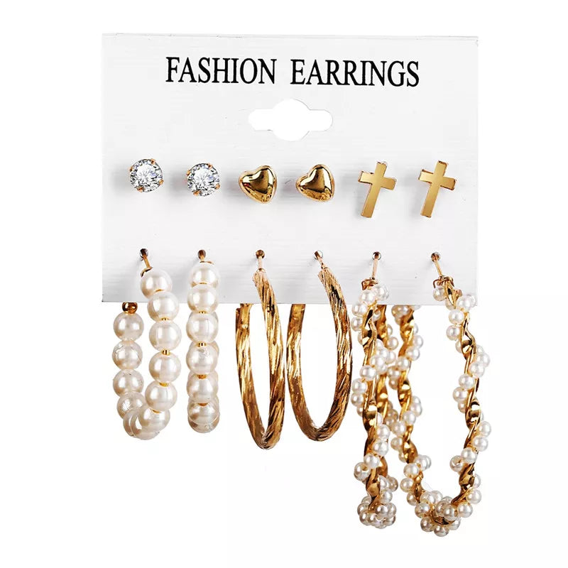17KM Vintage Tassel Acrylic Earrings for Women Bohemian Earrings Set Big Dangle Drop Earring 2020 Brincos Female Jewelry