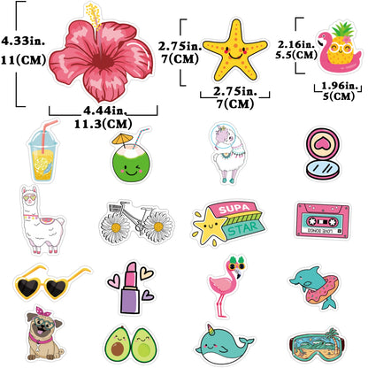 Anime Stickers for Unicorn Cartoon Animals Dogs Cats Graffiti Sticker on Skateboard Laptop Bike Car Guitar Phone Decals Pack