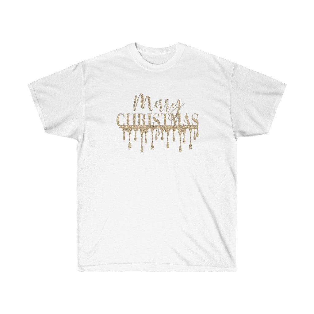 Golden Dripping Merry Christmas