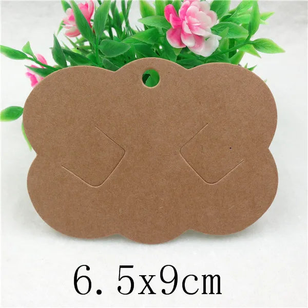 100pcs Multi-Style Hair Clip Cards Hair Accessories Jewelry Display Card Fashion Hair Clip Packaging Vintage Classic Card