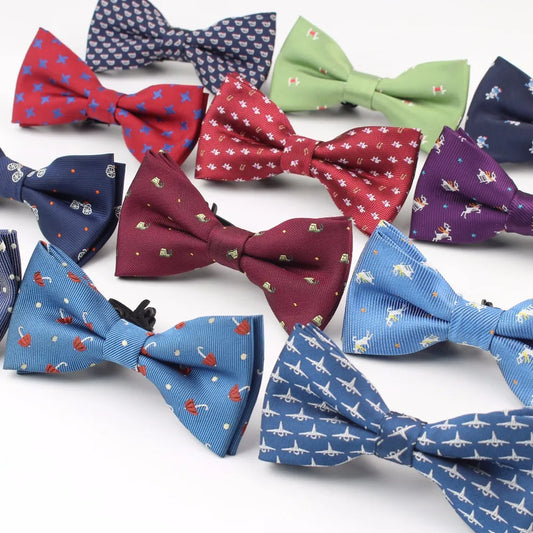 Plaid Children Bowtie Polester Bowties Baby Kid Kids Classical Pet Striped Butterfly Bow Tie Elk Bike Umbrella Dog Car
