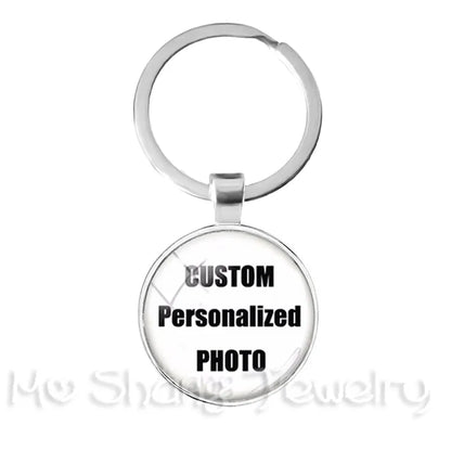 Personalized Custom Keychain Photo Mum Dad Baby Children Grandpa Parents Custom Designed Photo for Family Anniversary